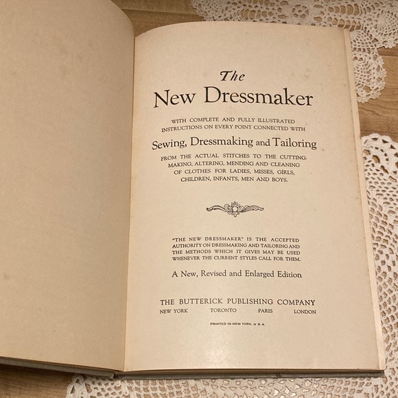 Antique 1921 The New Dressmaker Book Butterick Guide To Sewing And Tailoring - Picture 4 of 16